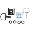 17mm Motorcycle Quick Release Screws 1/4 D-Ring Turn Race Fairing Fasteners Secure Lock for Motorbike Body Panel Fix