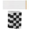 Checkered Flag Black and White Hand Waving Flags DIY Decoration for RC Racing Car Sports Activities