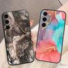 Акварельная Картина Мраморный Чехол Для Телефона Для Samsung Galaxy S26 S25 EDGE S24 S23 S22 S21 S20 FE S10 Ultra PLUS LITE Чехол-Крышка Своими Руками