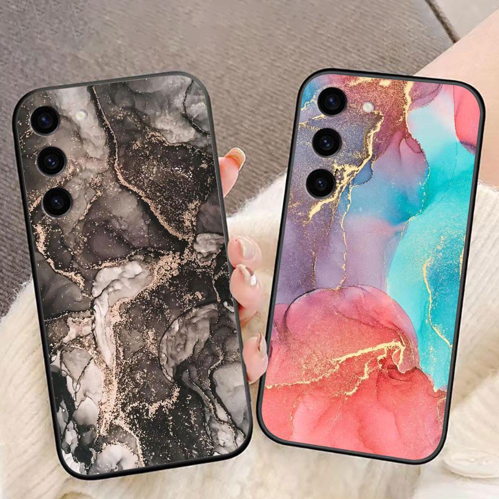 Акварельная Картина Мраморный Чехол Для Телефона Для Samsung Galaxy S26 S25 EDGE S24 S23 S22 S21 S20 FE S10 Ultra PLUS LITE Чехол-Крышка Своими Руками