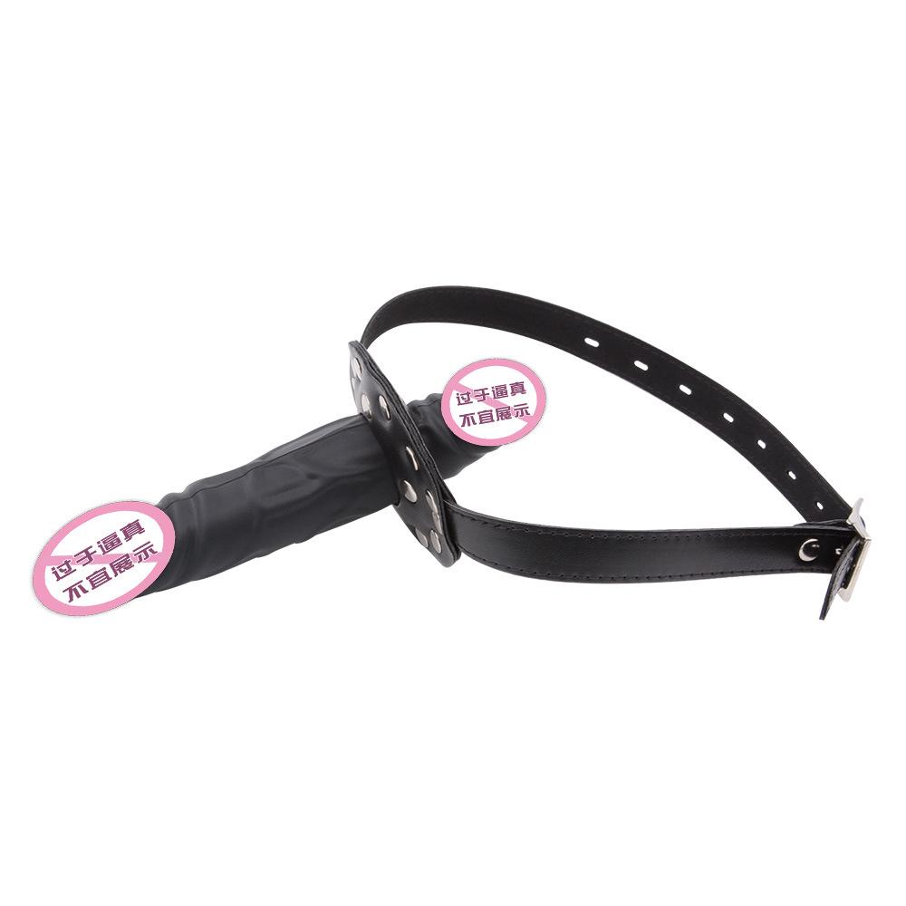 SM Двуглавый Силиконовый Дилдо Шариковый Кляп Глубокая Глотка Пенис Рот Шарик Пары Сексуальный Секс Продукт Гей Женщина Рабыня Обучение