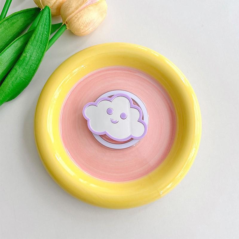 Cloud Mirror Mobile Phone Airbag Holder Magnetic Suction Stretchable Cute Portable Niche Makeup Desktop Watching Drama