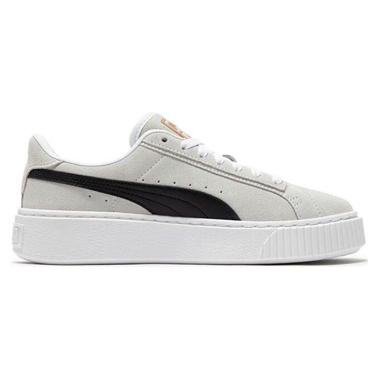 Puma Замшевая платформа 'Белый и черный' Женская 395225-02