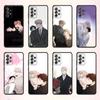 BL Манхва R-розы И Шампанское Чехол Для Телефона Для Samsung S 25,24,23,22,30,21,10,9,Ultra,Plus,Lite,FE,4,5 G Мягкий Черный Чехол