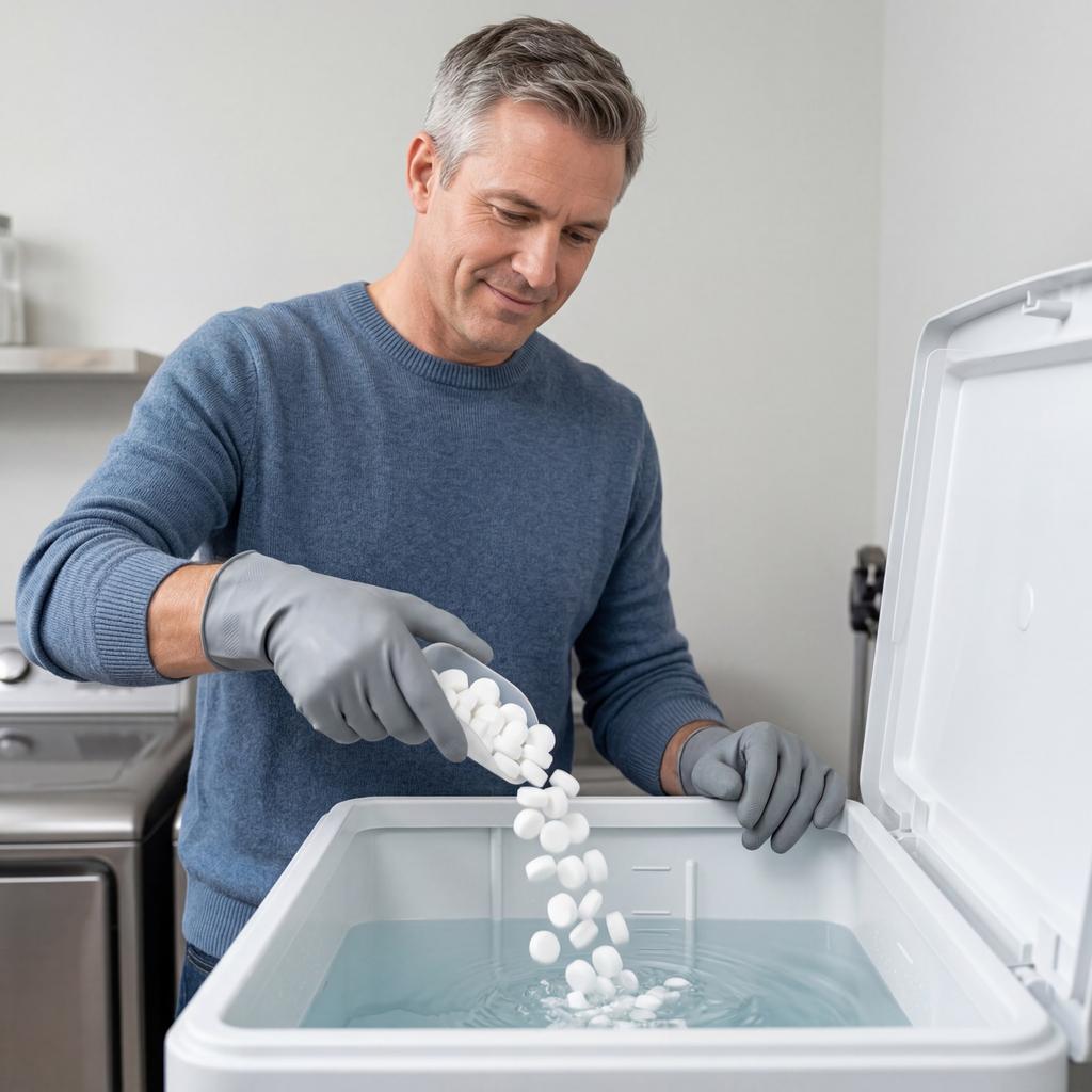 Water Softener Pellets for Household Appliances 100g Pack Reduces Scale Build-up Protects Washing Machines Dishwashers and Water Heaters