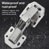 Петли для кухонных шкафов, нержавеющие, устойчивые к коррозии, многоцелевые, без предварительного сверления, сверхпрочные, с мягким закрыванием, скрытые петли