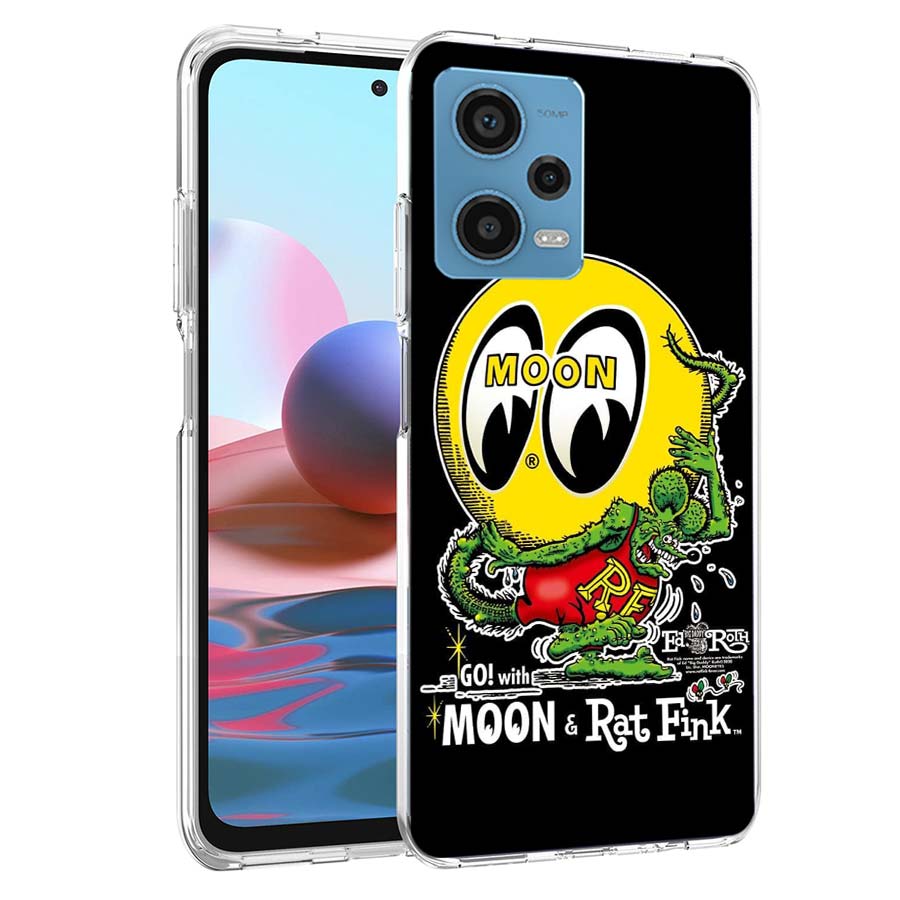 Чехол для телефона Surf Cool Rat F-Fink для Redmi Note 13 12 14 15 Pro Plus 13R 11 11T 11E 11S 10 Pro 10S 9 9S Прозрачный ТПУ Чехол