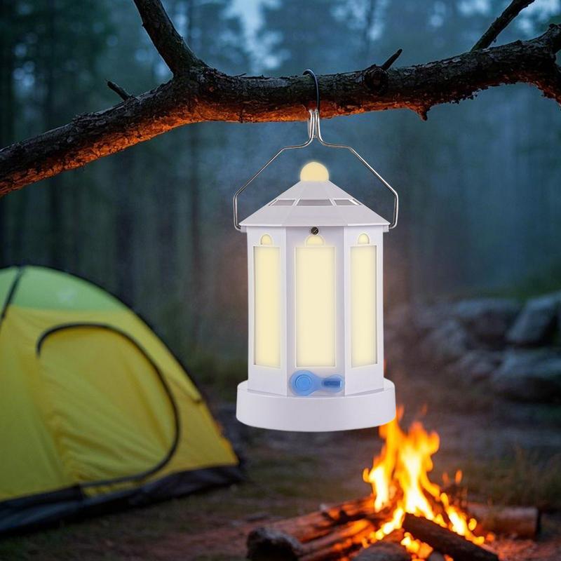 Camping Lamp Waterproof Lamp Rechargeable Tent Light For Tent Night Outdoor Fishing Trip Hiking Picnic Gathering