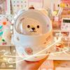 1 шт., креативная коробка для хранения канцелярских принадлежностей Kawaii, милый мультяшный ящик для хранения косметики, студенческий офисный настольный органайзер, студенческие принадлежности