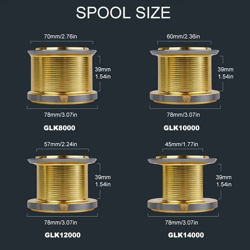 Spinning Reel Surf Fishing High Speed Gear Ratio 4.8:1 Two-hand Grip Ultra Smooth and Powerful Suitable for Saltwater Offshore and Freshwater