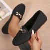 New Large-sized Women's Shoes with A Round Toe, Shallow Opening, Low Heel and Flat Flat Casual Single Shoe