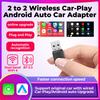 2-в-1 Беспроводной CarPlay Android Auto Мини AI Box для штатного автомобильного адаптера Plug and Play Быстрое подключение Двойной WIFI BT5.3 Онлайн-обновление