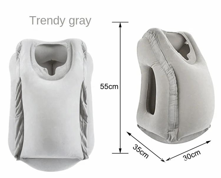 Модернизированная надувная воздушная подушка для путешествий, подголовник, подушки для поддержки подбородка для самолета, автомобиля, офиса, отдыха, шеи, подушки для сна