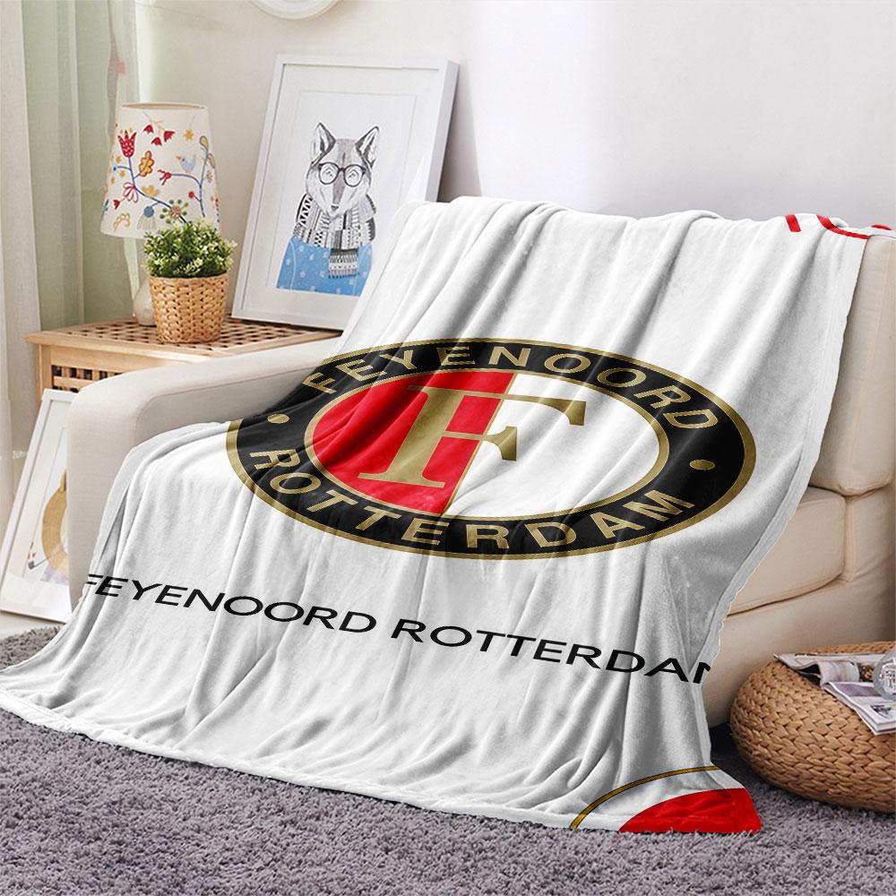 1PC Feyenoord Patterned Flannel Blanket Suitable For All Seasons for Home Decor Warmth and Comfort Gifts Holiday Present