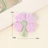 Fresh And Simple Tulip Embroidery Patch Clothing Accessories, Colorful Cute Four-Leaf Clover Series Embroidery Cloth