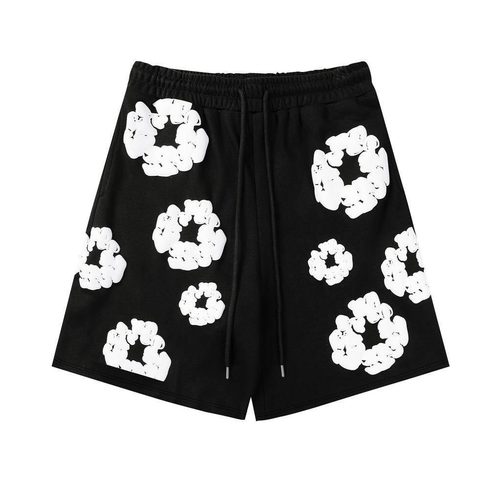 Women's And Men's Casual Printed Shorts Street Fashion Trend With Contains Pockets Casual Pants