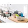 Hanging Drain Basket for Kitchen Sink: Sponge Holder, Faucet Caddy, Veggie Wash, Storage Organizer