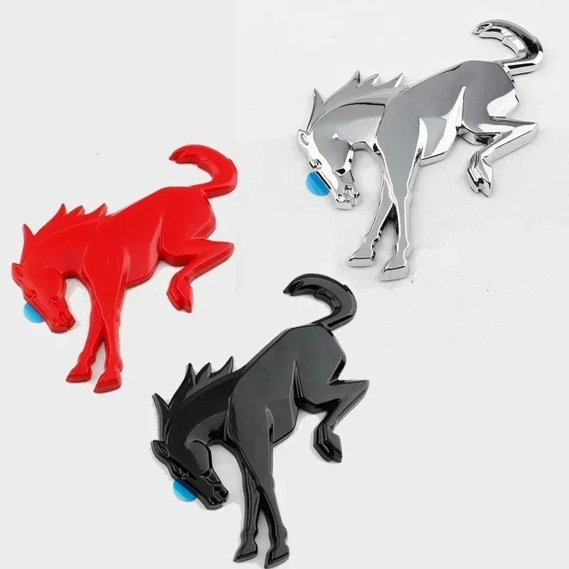 1Pc ABS Car Rear Trunk Sticker Horse Logo Badge Emblem Decals Stylling Accessories