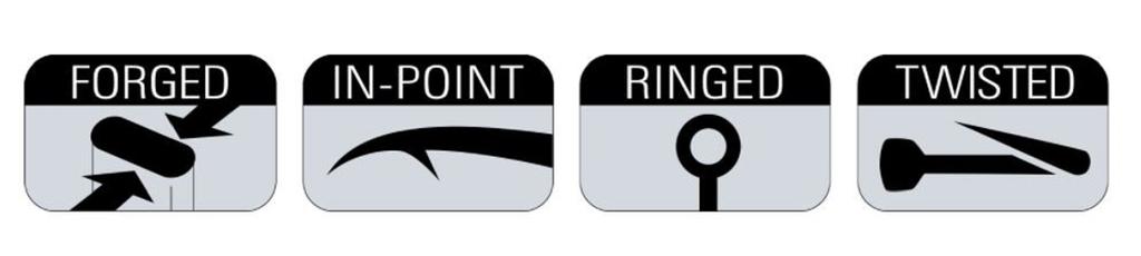 Sasame F-318 Light Beak Hook Black Size 5/0 (5856)