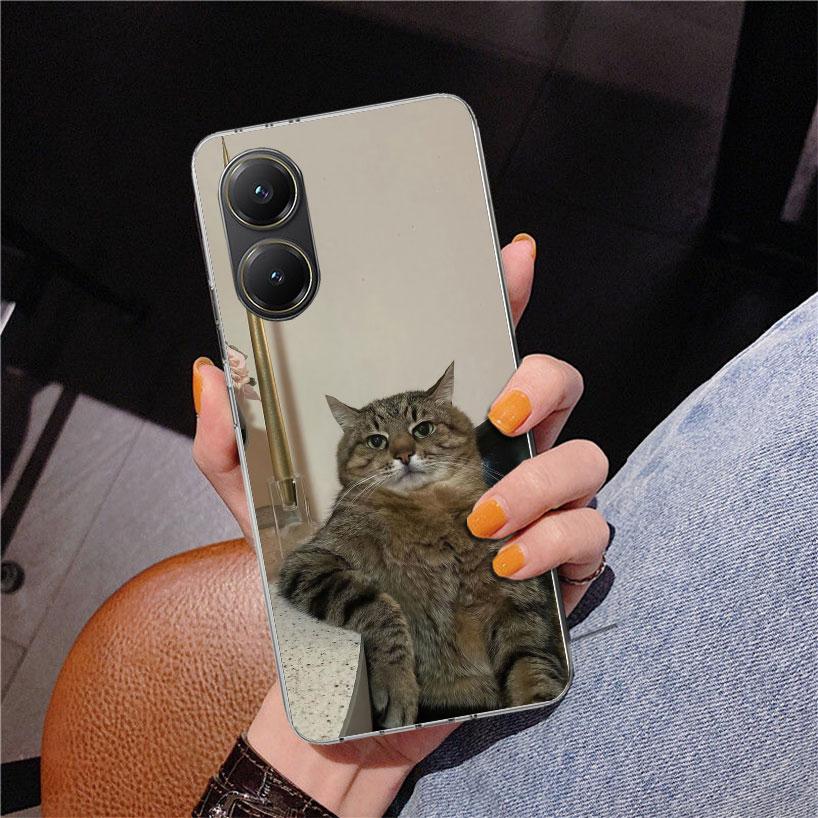 Смешные мемы с котиками Чехол для телефона Xiaomi Poco X5 X6 X7 Pro X4 Gt F7 Ultra M8 M7 Redmi 15C 15 13C 13 12C 12 Уникальная обложка Coque P