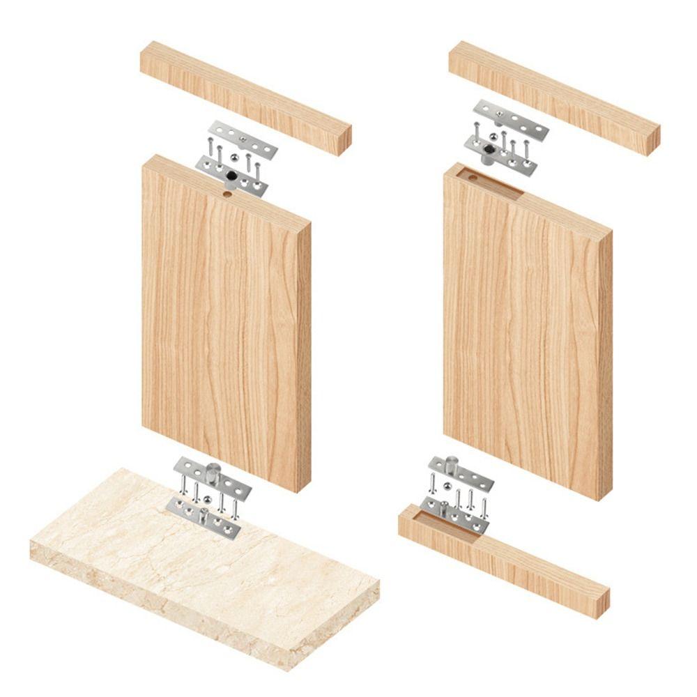 Stainless Steel Door Pivot Hinge 360 Degree Rotation Up and Down Location Shaft 75mm-150mm Heavy Duty