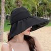 Защита от ультрафиолета, летняя солнцезащитная кепка, складная солнцезащитная шляпа-ведро, легкая, с большим козырьком, женская солнцезащитная шляпа