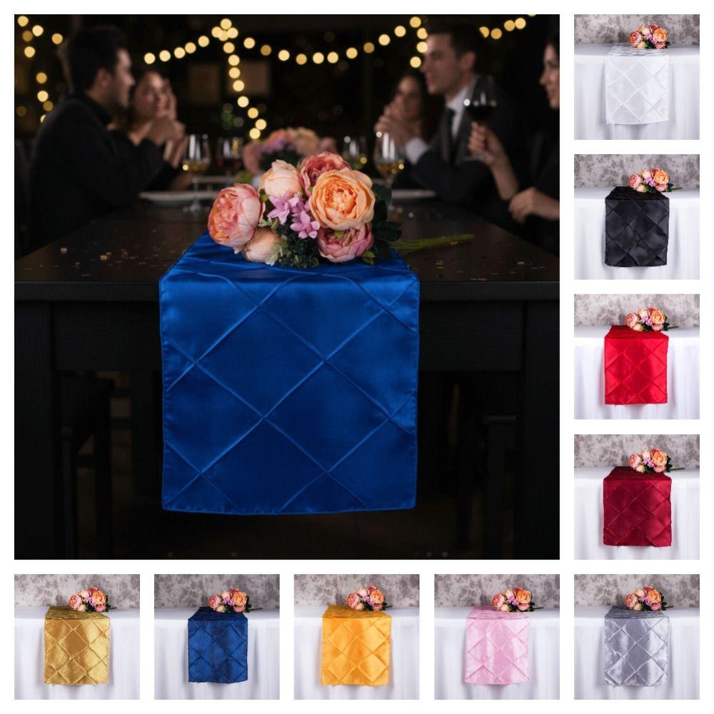 Elegant Taffeta Table Runner Minimalist Decorative Tablecloth Modern Table Flag  Hotel Banquet