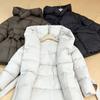 Winter Hooded Women's Down Jackets Warm Casual Coat Puffer Jacket Belt Elegant Parka Overcoat