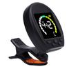 Digital Metronome Tuner Multifunctional Accurate Rotating Clamp Design High Sensitivity Guitar Tuner and Metronome Black