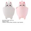 2Pcs Garbage Cans Pen Holders Large Capacity Smooth Edge Burr Free Cartoon Cat Shape Mini Table Trash Cans Storage Buckets
