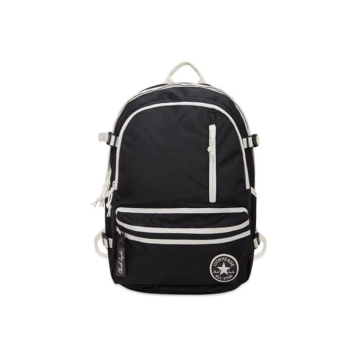 New Converse Straight Edge Polyester Backpack Regular Unisex Black 10023003-A01