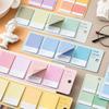1/4 шт. Нежная цветовая схема липучки градиентная серия квадратные индексные бирки наклейки блокнот самоклеящийся дневник