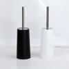 Stainless Steel Long Handled Toilet Brush Holder Set Standing Stand Cleaning Brush Toilet Brush