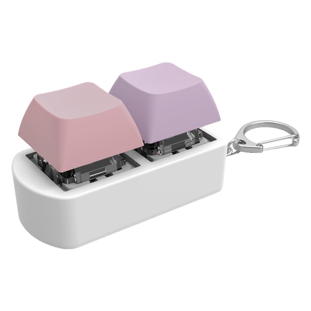 Keyboard Fidget Fidget Clicker 2 Keys Stress Relief Button Mechanical Keyboard Fidget Button Relief Stress Gifts for Adults