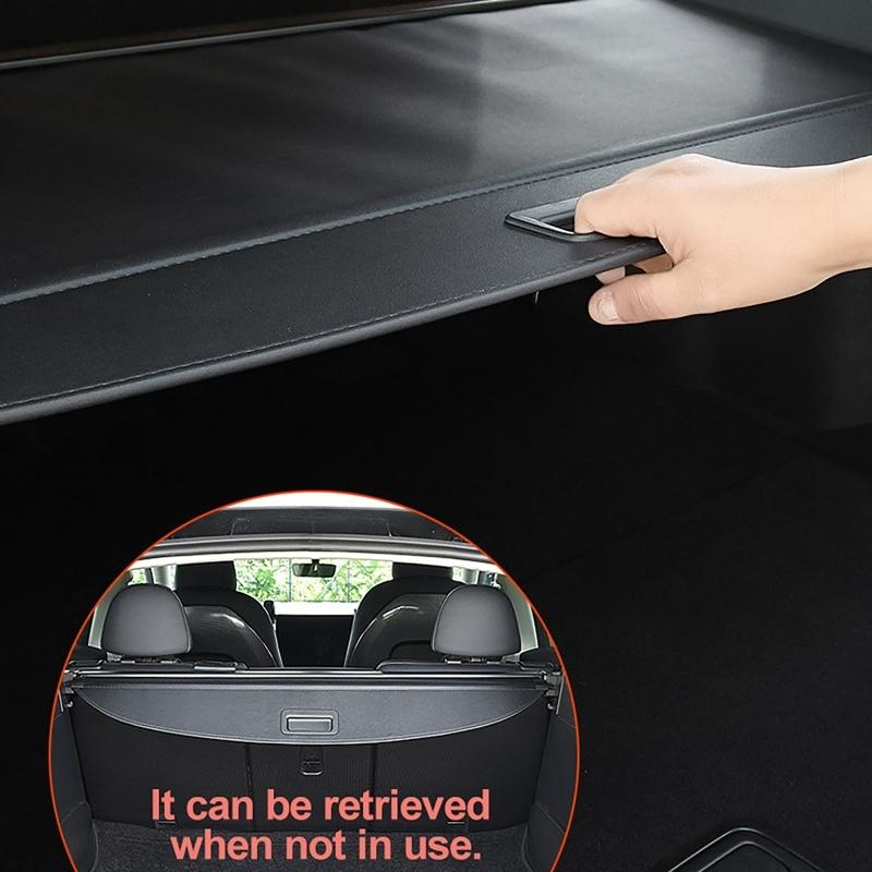 Car Cargo Cover Trunk Rear Rack Luggage Storage Auto Trunk Curtain Organizer Cover for Tesla Model Y Juniper Launch 2025+