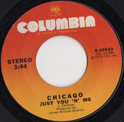 7-дюймовая пластинка CHICAGO - Just You 'N' Me 445933 Columbia 1973 США Рок Б/у