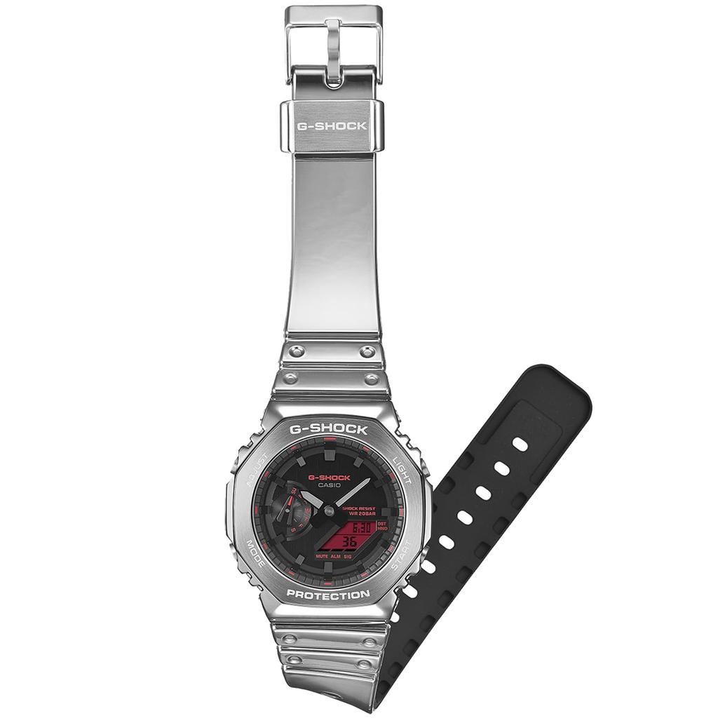 Casio Мужские серебристые часы G-Shock GM-2100YRA-8AJF - Оригинальная японская модель, Прочные и стильные
