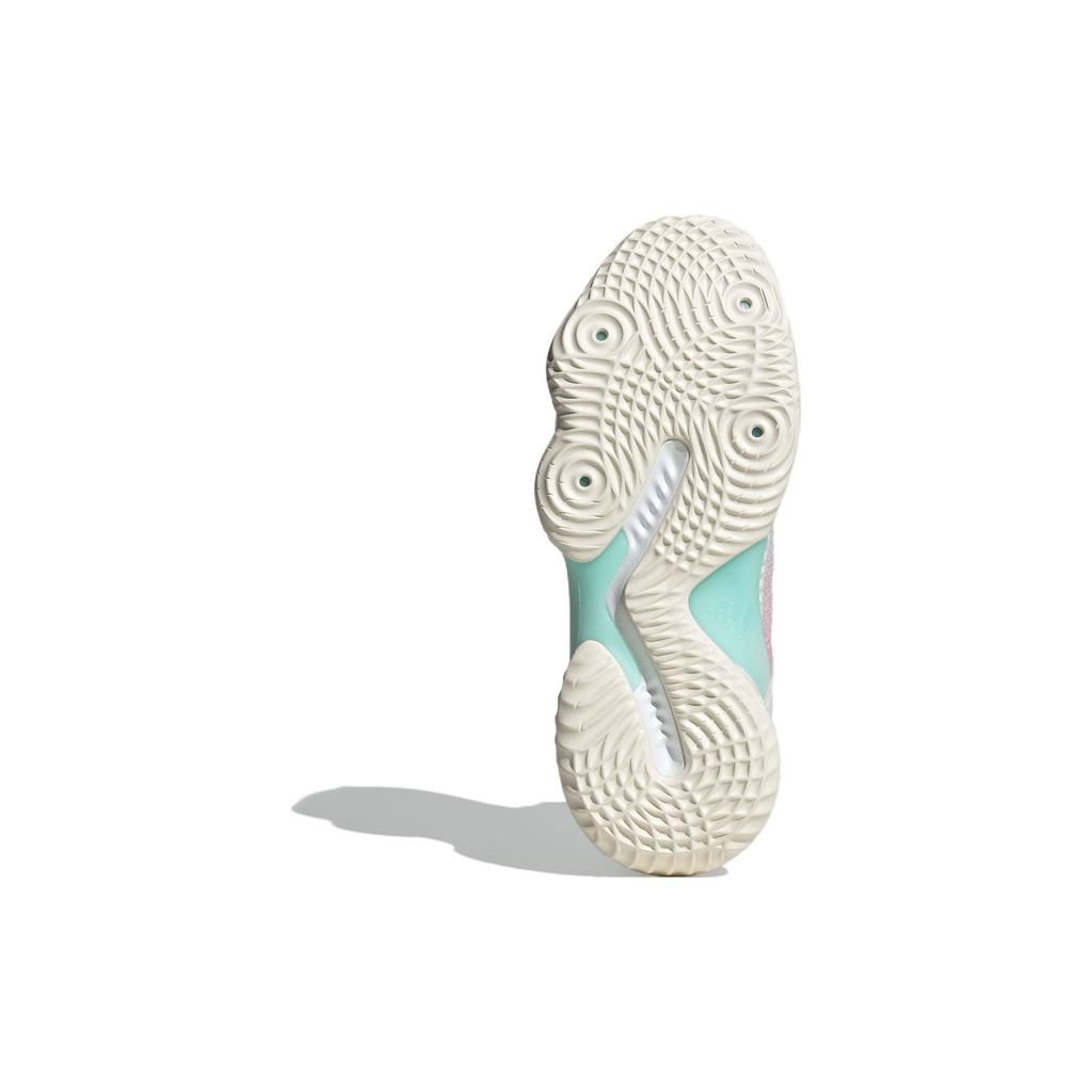 Adidas Pro Bounce Mid 2018 Pink Blue Unisex Sneakers White IG4496