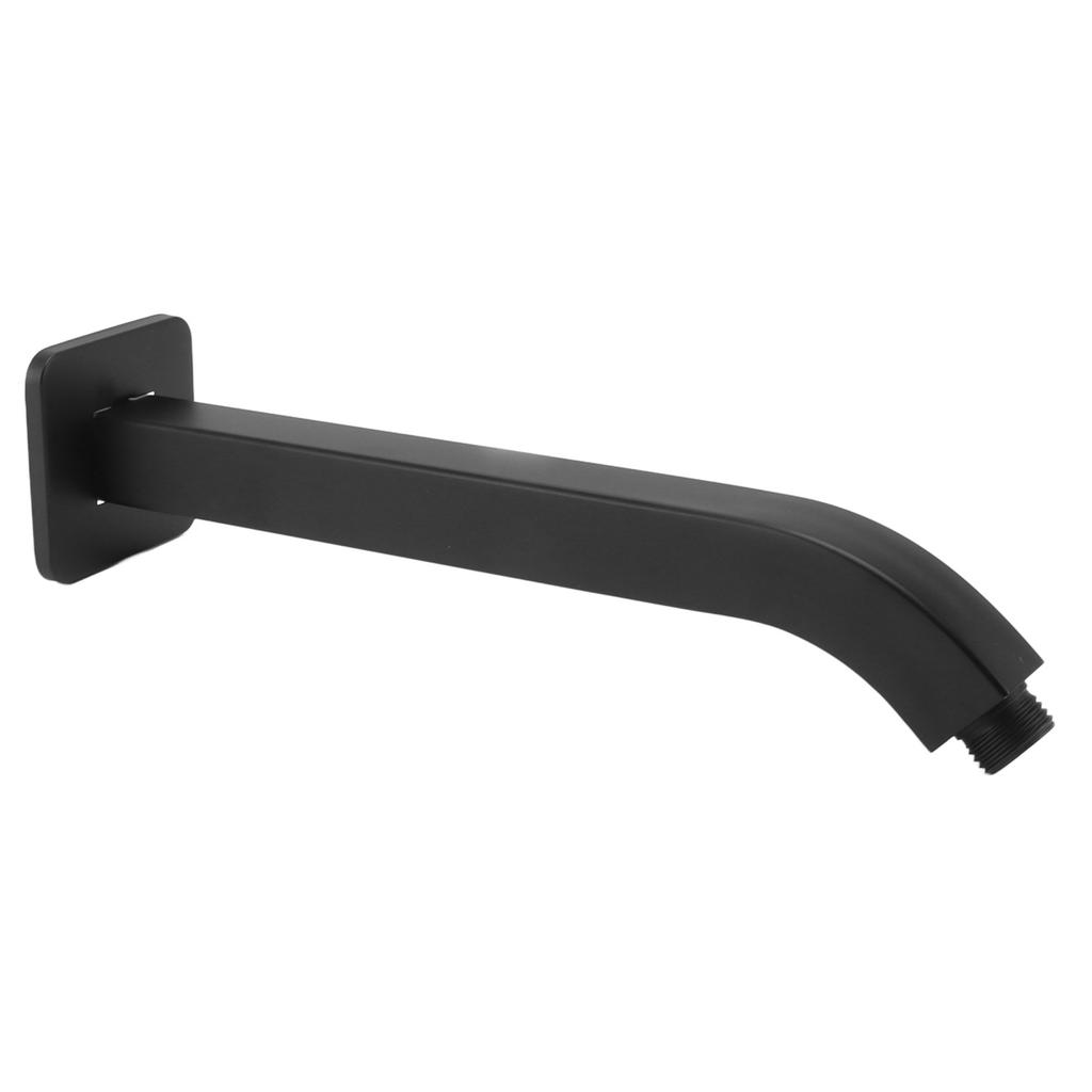 Shower Head Arm Square Brass Wall Mounted Rustproof 10in Shower Head Extension Arm for Bathroom