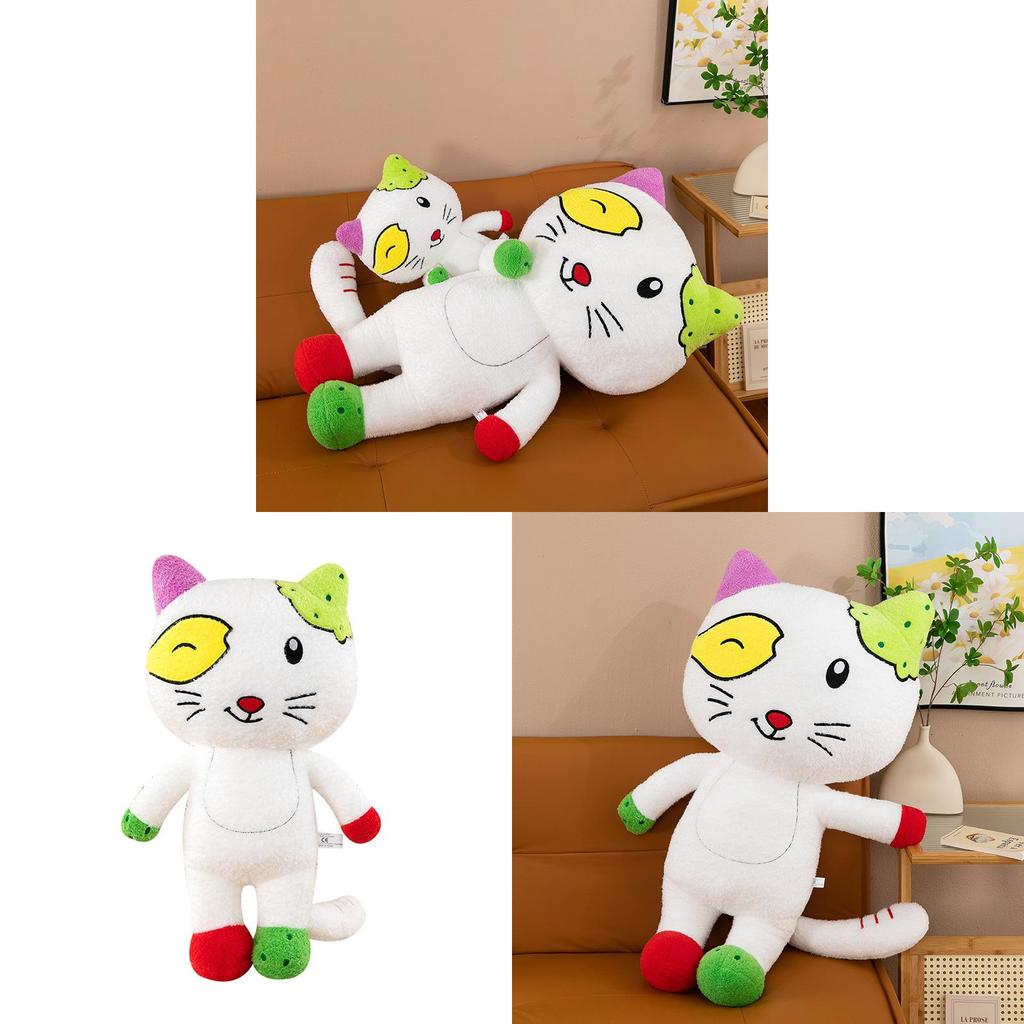Плюшевая игрушка-кукла Кот с большими ушами и юбочкой-пачкой, набитая полипропиленовым хлопком, для подарка и коллекции