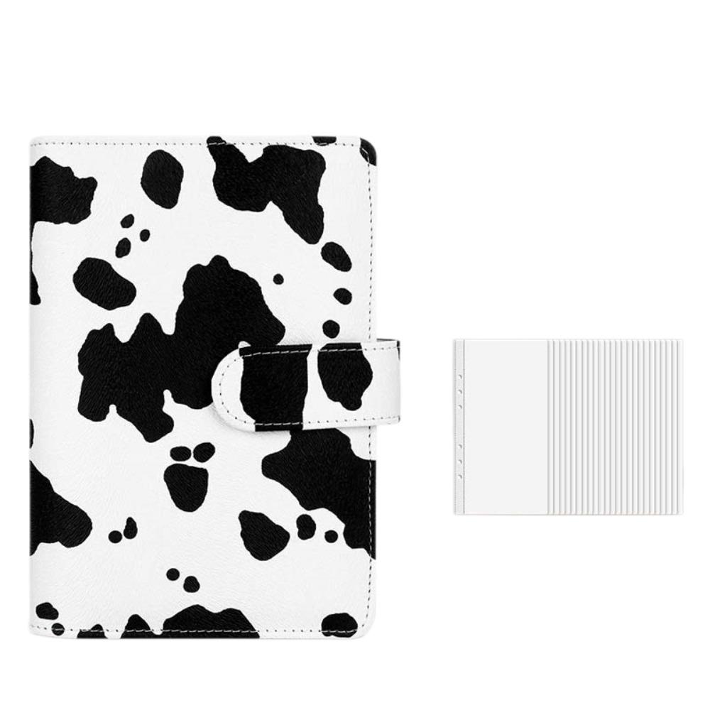 Faux Leather Savings Challenges Book Marbling/Leopard Print Mini Budget Binder Save Money