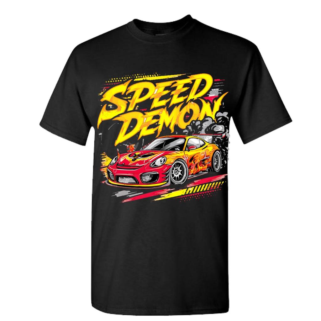 Teen Girl's Cotton T-shirt Summer Casual Graphic Tee Short Sleeve Racing Car T-shirt Car Racing Style T-shirt unisex dtf print Racing Car T-shirt