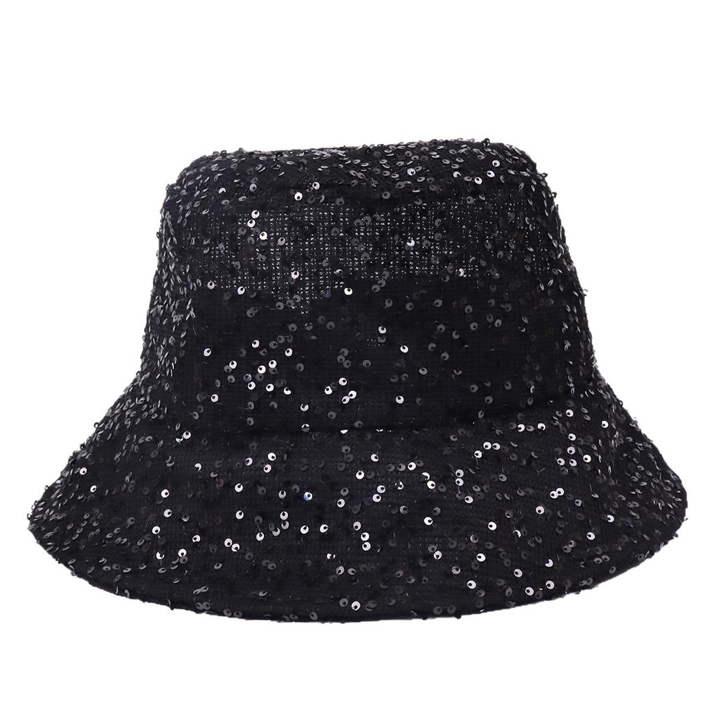 New sequined bucket hat female European and American hip hop wind basin hat TikTok popular spot visor