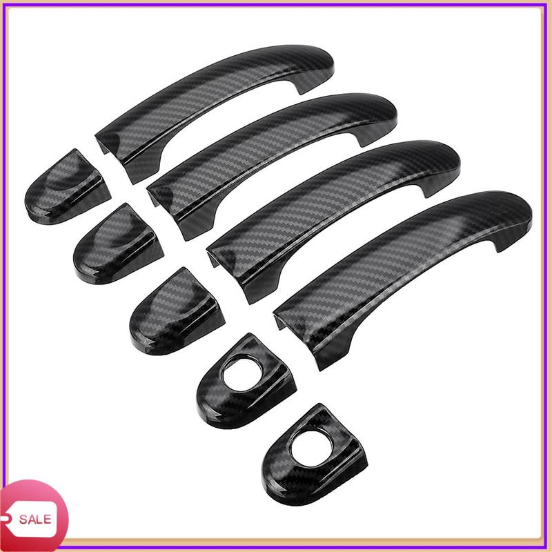 Выдающийся набор из 9 шт. ABS Хромированные накладки на ручки дверей для TRANSPORTER T5 T6 CADDY VAN 2003-2015 Стиль под карбон
