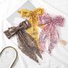 Glitter Sequin Bow Hair Clip Large Double Layer Lace Fashion Barrette Alloy Spring Bottom Clip Hair Bow Women Hair Accessories