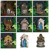 Colorful Fairy Door 10cm Fairy Tale Ornament Beautiful Garden Door Garden