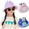 Дышащая детская шляпа от солнца с вентилятором, пляжные шляпы, кепка-панама для детей