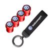 Car Tire Wheel Valve Caps Cover/Car Key Chain Ring Keychain For VW Golf Tiguan Jetta Passat T5 Polo Touran GTI Caddy Transporter zq2