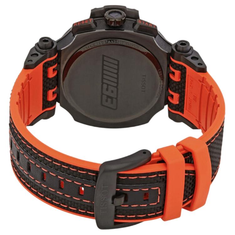 Tissot Коллекция Race Кварцевый механизм Водонепроницаемость 100 м Мужские часы Часы 47,6 мм Черный циферблат T115.417.37.057.01