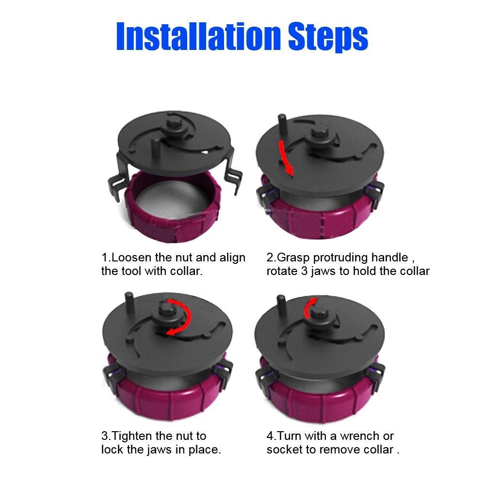 Removal Tool Universal 3 Jaws Remove Oil Cover Pump Cap Spanner Adjustable Car Fuel Tank Lid Wrench Car Repair Tools